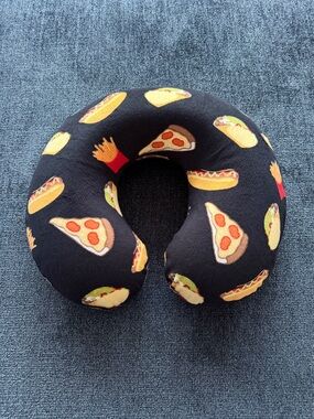 Kids Travel Neck Pillow | Fast Food print